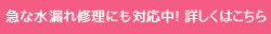 急な水漏れ修理にも対応中！詳しくはこちら