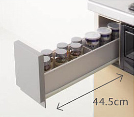 コンロ横引出し
